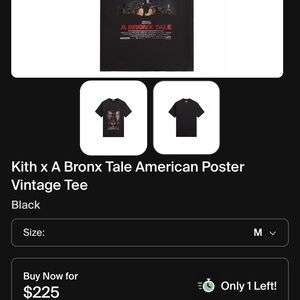 Kith Black A Bronx Tale Graphic Tee